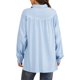 thumbnail image 3 of INSPIRE CHIC Blusa de Maternidad para el Trabajo Cuello de Punta Camisa de Oficina Talla Extra Grande Azul Cielo, 3 of 6