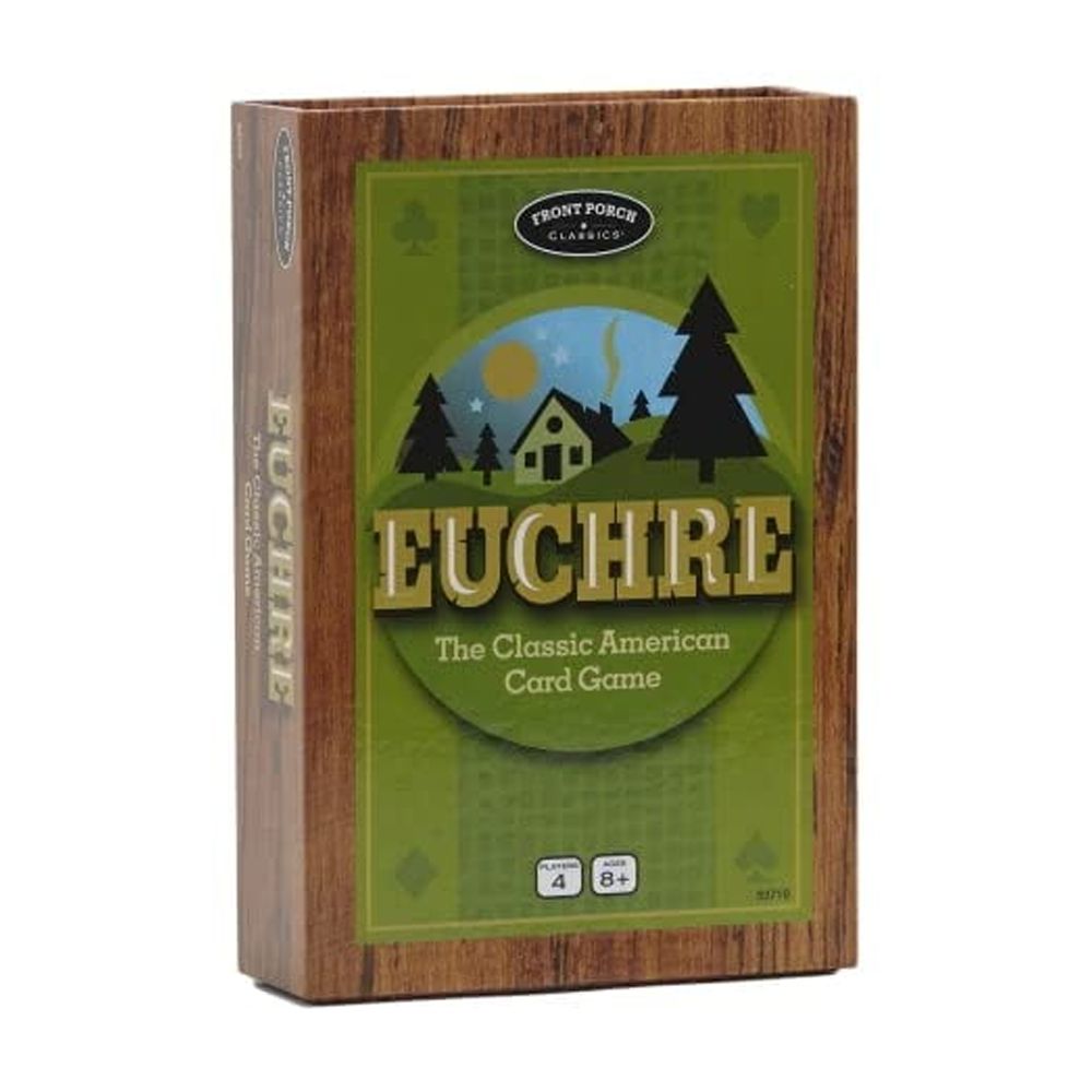 Juego De Cartas Front Porch Classics Euchre Con Ruedas De Puntuación