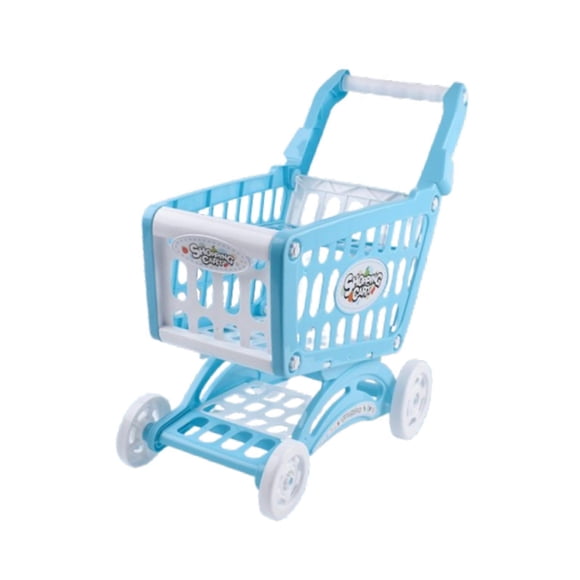 Carrito De Compras Para Niños, Carrito De Supermercado, Juguete Para Niños De 3 Años En Adelante, Obsequio De Fiesta, Azul