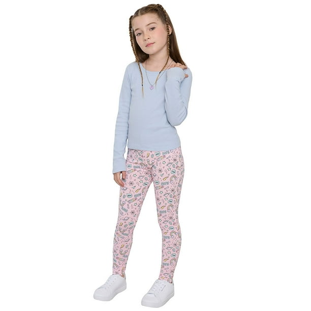Calza Niña Kids Fullprint Rosado Corona