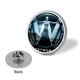 thumbnail image 3 of Westworld-Theme Round Button Badge: Premium Metal Construction, Ideal for High-End Events 2.8 cm, 3 of 6