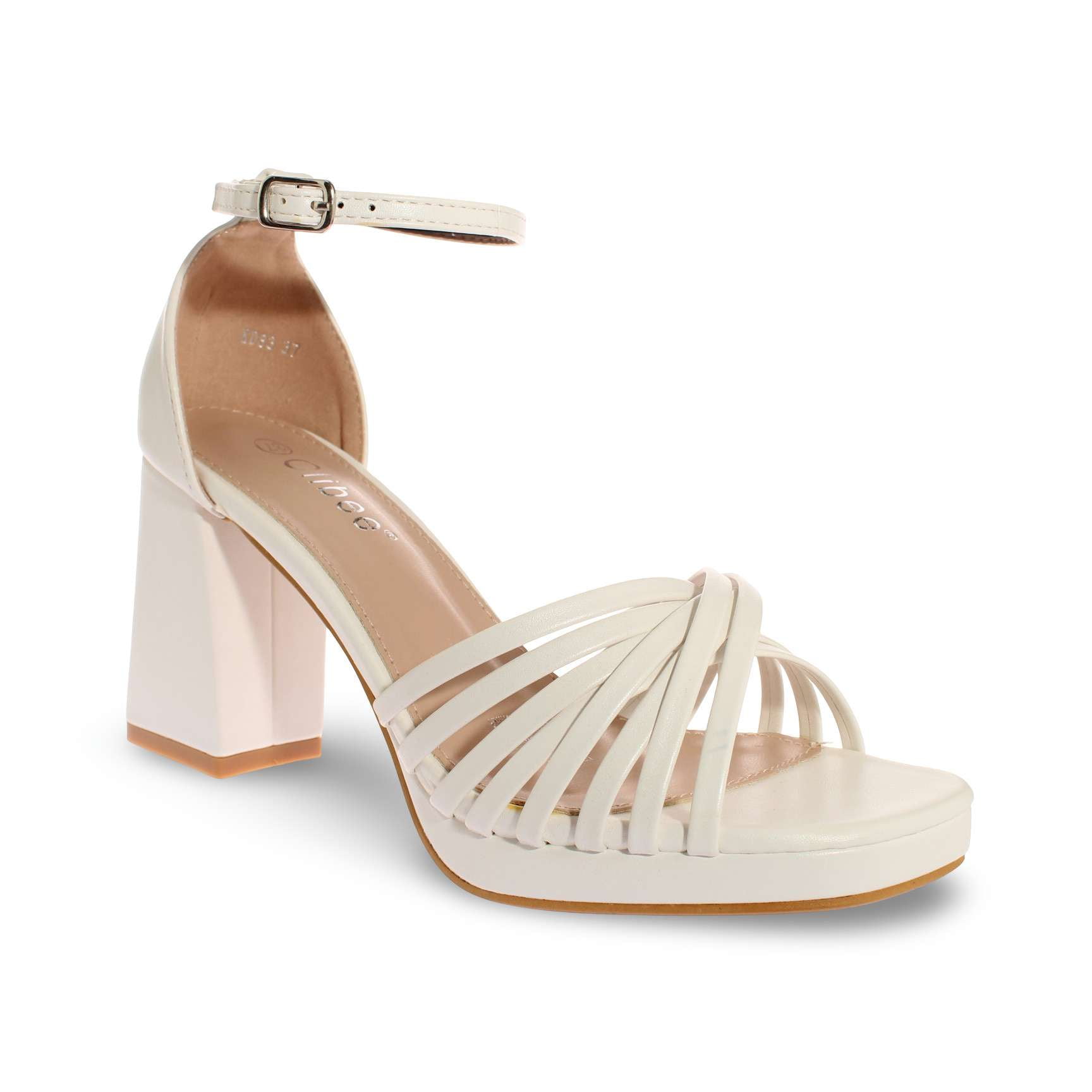 Sandalia Taco Blanco Vía Franca