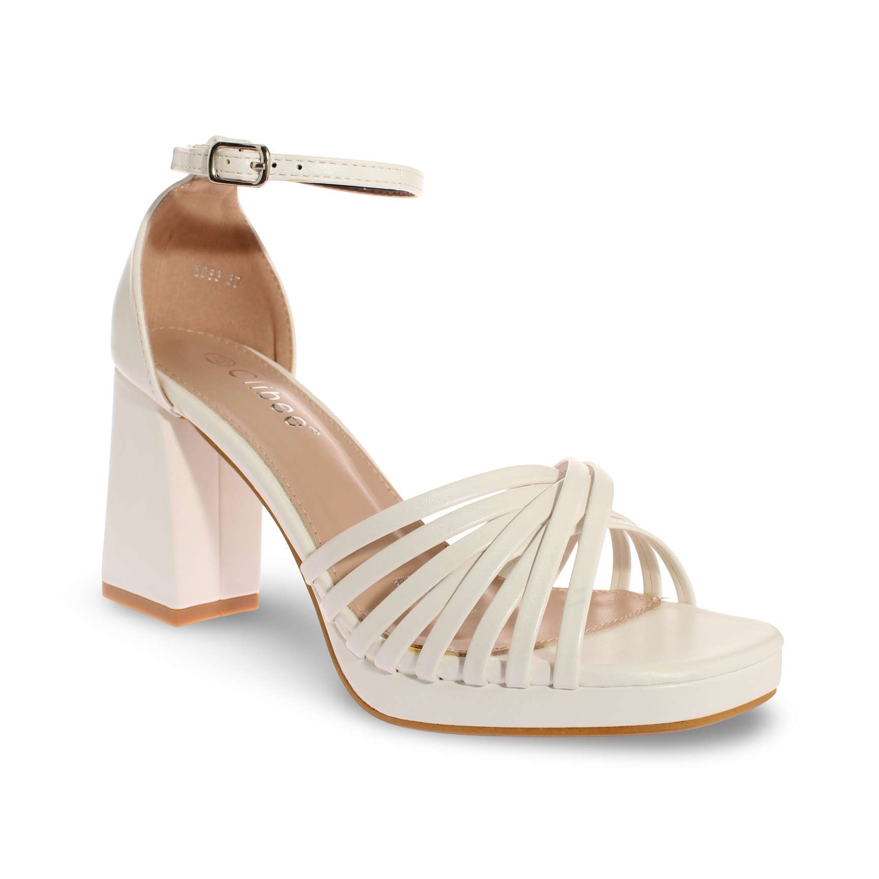 Sandalia Taco Blanco Vía Franca