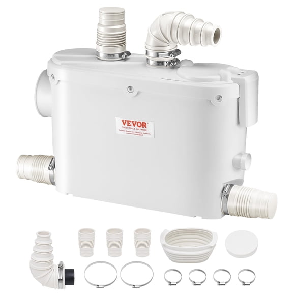 Bomba maceradora VEVOR 500W 110LPM con cabezal de 8 m con 4 entradas de agua