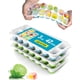 thumbnail image 1 of Bandejas para cubitos de hielo Dclobtop, 1,2 ml, paquete de 3 con tapa de silicona, sin BPA, 1 of 7