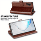 thumbnail image 1 of For Galaxy Note 8 Note 9 Note 10 Note 10 Plus Note 20 Note 20 Ultre Wallet Case, [Included Glass Screen Protector][RFID Blocking] Flip Folio Leather Cell Phone Cover With Credit Card Holder For Samsun, 1 of 3