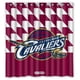 thumbnail image 1 of Cortina de ducha con el logotipo de los Cleveland Cavaliers, juego de cortinas de baño con ganchos, tamaño 60 x 72 pulgadas, 1 of 3