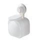 thumbnail image 1 of Dispensador de jabón de plástico con ventosa, moderno, sencillo, portátil, manual, para baño, sin perforaciones, para montar en la pared, blanco, 1 of 6