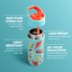 thumbnail image 2 of Botella de agua Gatorade Kids' Rookie Metal 350 ml de acero inoxidable, 2 of 5