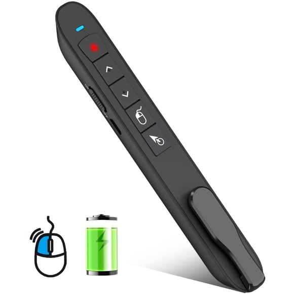 Presentador inalámbrico DINOSTRIKE Air Mouse con láser verde USB