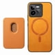 thumbnail image 4 of Funda de Cuero Magnética con Tarjetero para Realme GT 7 Pro Cubierta Delgada Amarillo, 4 of 5