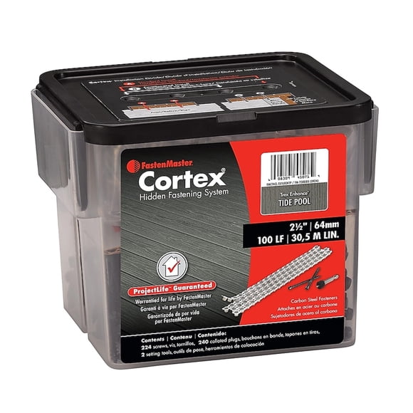 Tornillos Trex Cortex 30,5 m Tide Pool – 100 pies lineales