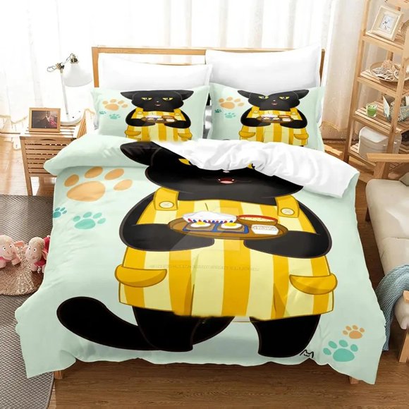 Anime Masterful Cat Is Depressed Again Today Bedding Set Duvet Cover Bed Set Quilt Cover Pillowcase Comforter