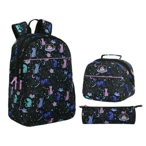 Pack Cool Escolar (X3) Niña Space Cat Negro Head