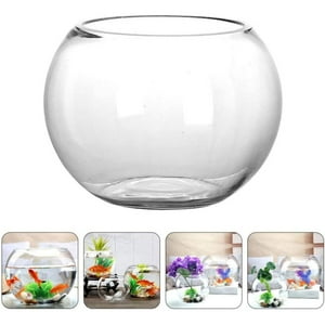 Florero Vidrio / Pescera Redonda Vidrio Grueso 15Cm Allegra