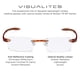 thumbnail image 2 of Lentes de Lectura Visualites 3.00 Dioptrías Sin Montura Color Carey, 2 of 9