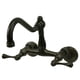 thumbnail image 1 of Grifo de cocina Kingston Brass, vintage, montaje en pared, bronce al óleo, 1 of 2
