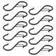 thumbnail image 3 of 10x Ganchos En Forma De S Perchas Colgantes Multifuncionales Para Utensilios De Cocina Sartenes Bolsas Negro, 3 of 5