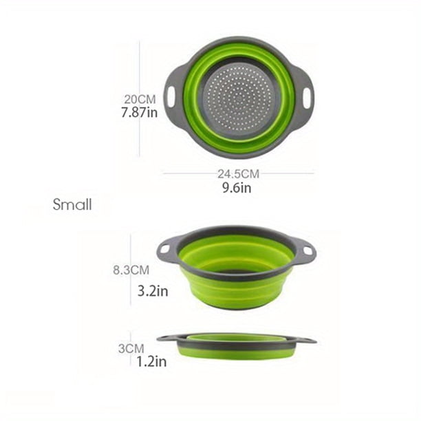 Rv Kitchen Drain Basin Folding Wash Basin With Handle Foldable Drain Basket Fruit Vegetable Basket Water Filter Basket RV Kitchen Interior Accessories