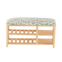 Bothyi - 1:12 Zapatero Banco Escena De Vida Muebles Para Entrada Baño Dormitorio