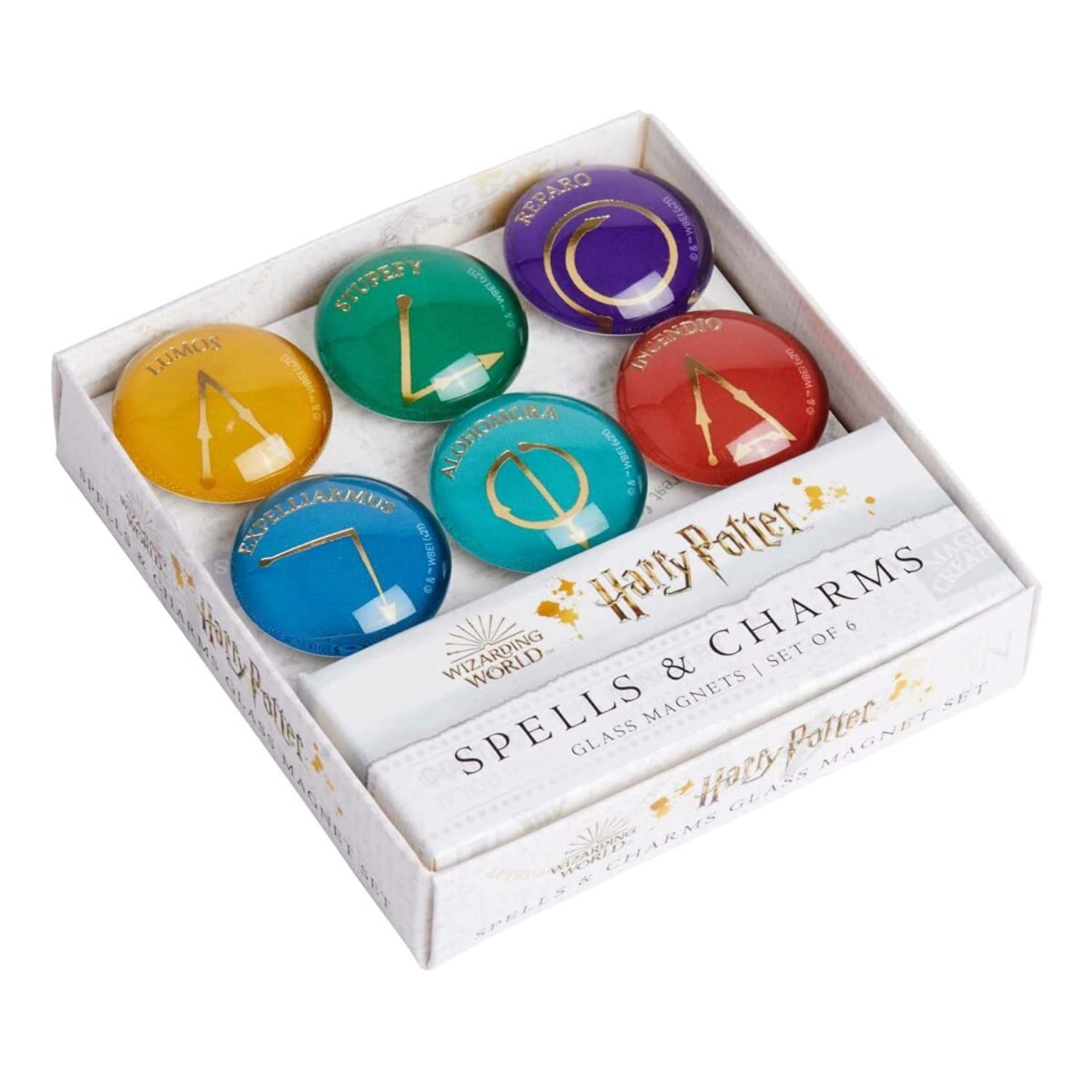 Insight - Harry Potter: Set Imanes De Cristal Diseño Spells (set 6 Uds.)