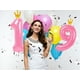 thumbnail image 4 of Globo numérico Upegesy rosa de 101 cm (3) con corona para baby shower, 4 of 7
