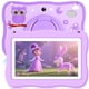 thumbnail image 1 of Tablet infantil TOPELOTEK de 7" con funda resistente a golpes y cámara, color morado, 1 of 6