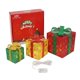 thumbnail image 1 of Set 3 Cajas Regalo Navideñas Con Luces LED Cálido, 1 of 4
