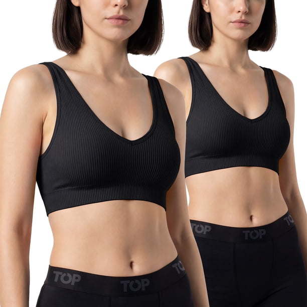 Petos Mujer Microfibra Con Relleno Pack 2 C3
