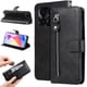 thumbnail image 2 of Funda con Cremallera para Honor X6A, Carcasa Cartera de Cuero PU con Soporte y Tarjetero, 2 of 6