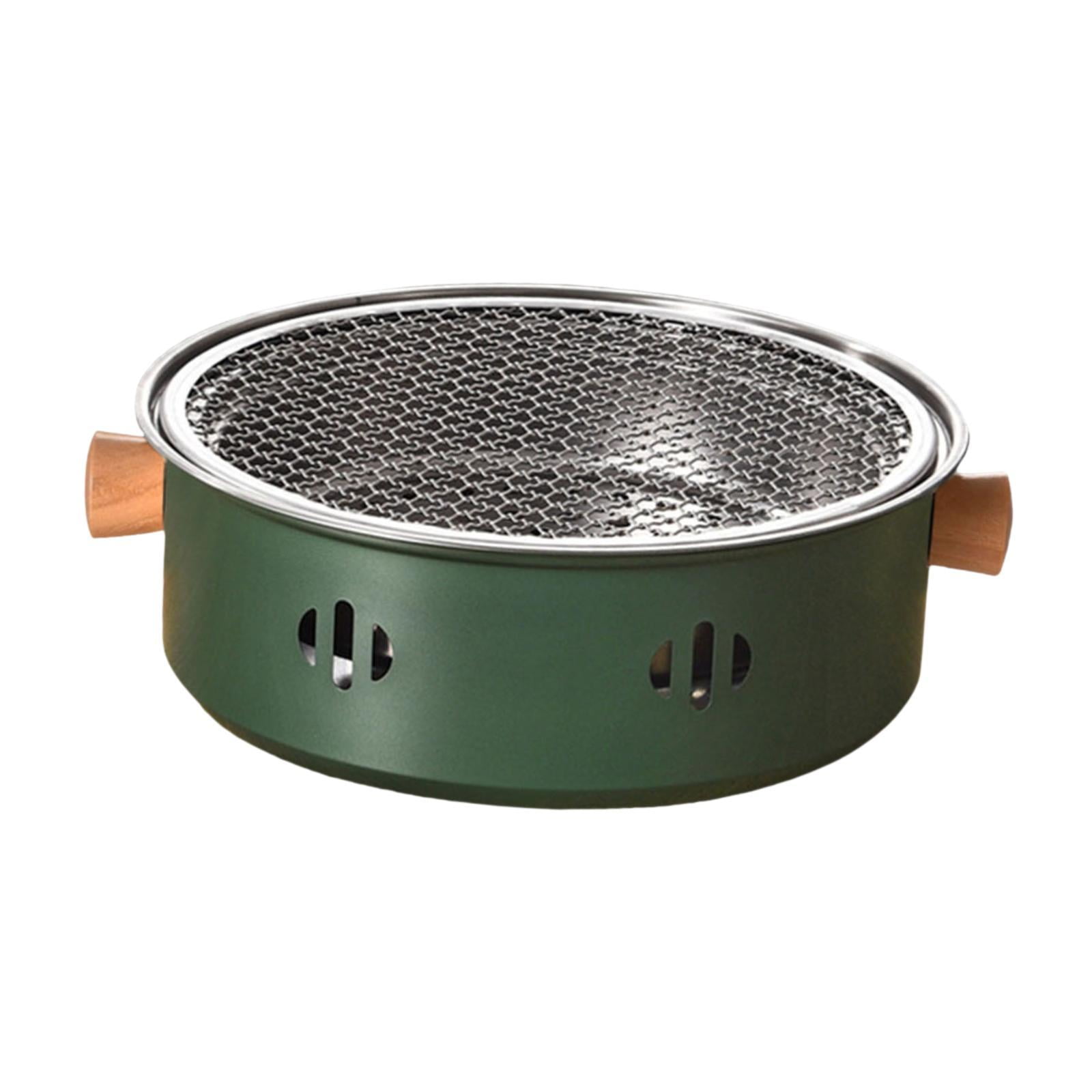 Magideal - Hornos Para Barbacoa, Hornos Para Té Con Parrilla, Tostador De Té Para El Hogar, Parrilla, Hornos Para Barbacoa De Camping Para Playa, Jardín, Terraza Mano De Madera Verde