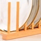 thumbnail image 4 of Soporte Para Platos Y Tapas De Madera Organizador De Cocina, 4 of 7