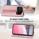 thumbnail image 3 of Funda Flip FOXDOCK para iPhone 17 Pro , Estilo Billetera con Diseño Rombo, Correa de Mano y Soporte, Uso Diario, 3 of 6