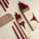 thumbnail image 4 of Velas cónicas Leor & Lair 25 cm Rojo – Pack de 4, 4 of 6