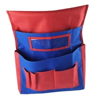 Bothyi - Organizador De Tela Oxford Para Respaldo De Silla Y Ranura Para Etiquetas Para Aula, Guardería, Rojo Y Azul