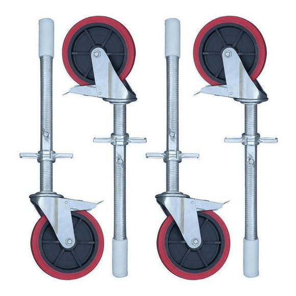 Ruedas 6 Kit de Andamio Freno y Base Husillo Bryo