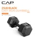 thumbnail image 2 of Mancuerna CAP Barbell de hierro fundido hexagonal 25 kg, negra, individual, 2 of 7