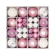 thumbnail image 5 of 44x Bolas De Navidad Adornos árbol De Navidad Decoración Colgante Para Cumpleaños Rosa Y Blanco, 5 of 5