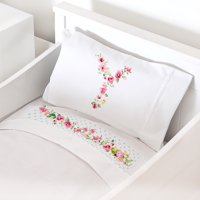 Tuyo Print - Juego De Sábanas Cuna Letras Vintage Y