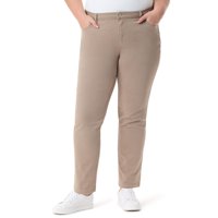 Gloria Vanderbilt Amanda Mujer Jean Ajustado De Cintura Alta Avellana Talle 20