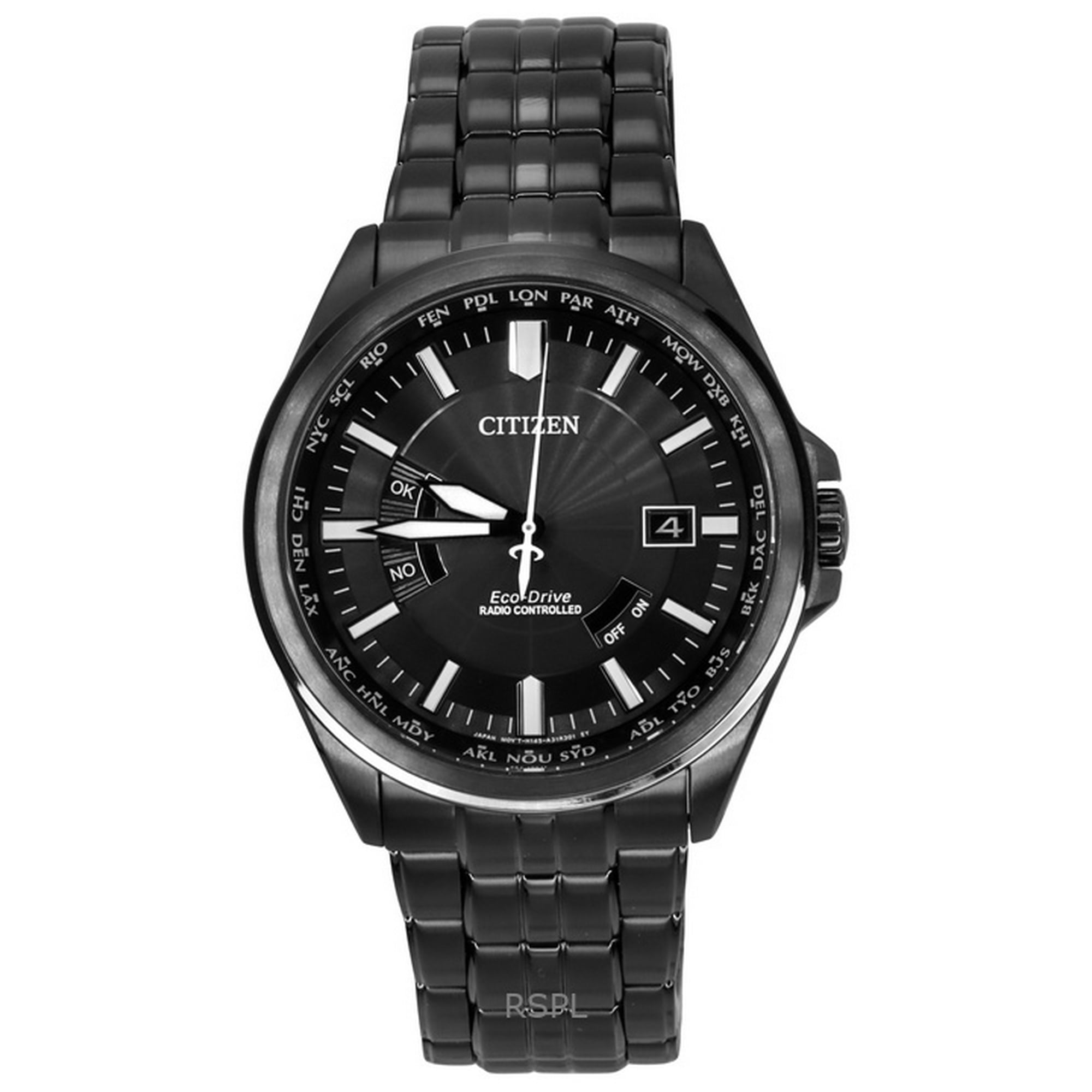 Reloj Citizen Collection Night Colour Edition Radio Controlled Black Dial Eco-drive Cb0294-54e 100m Men's Watch