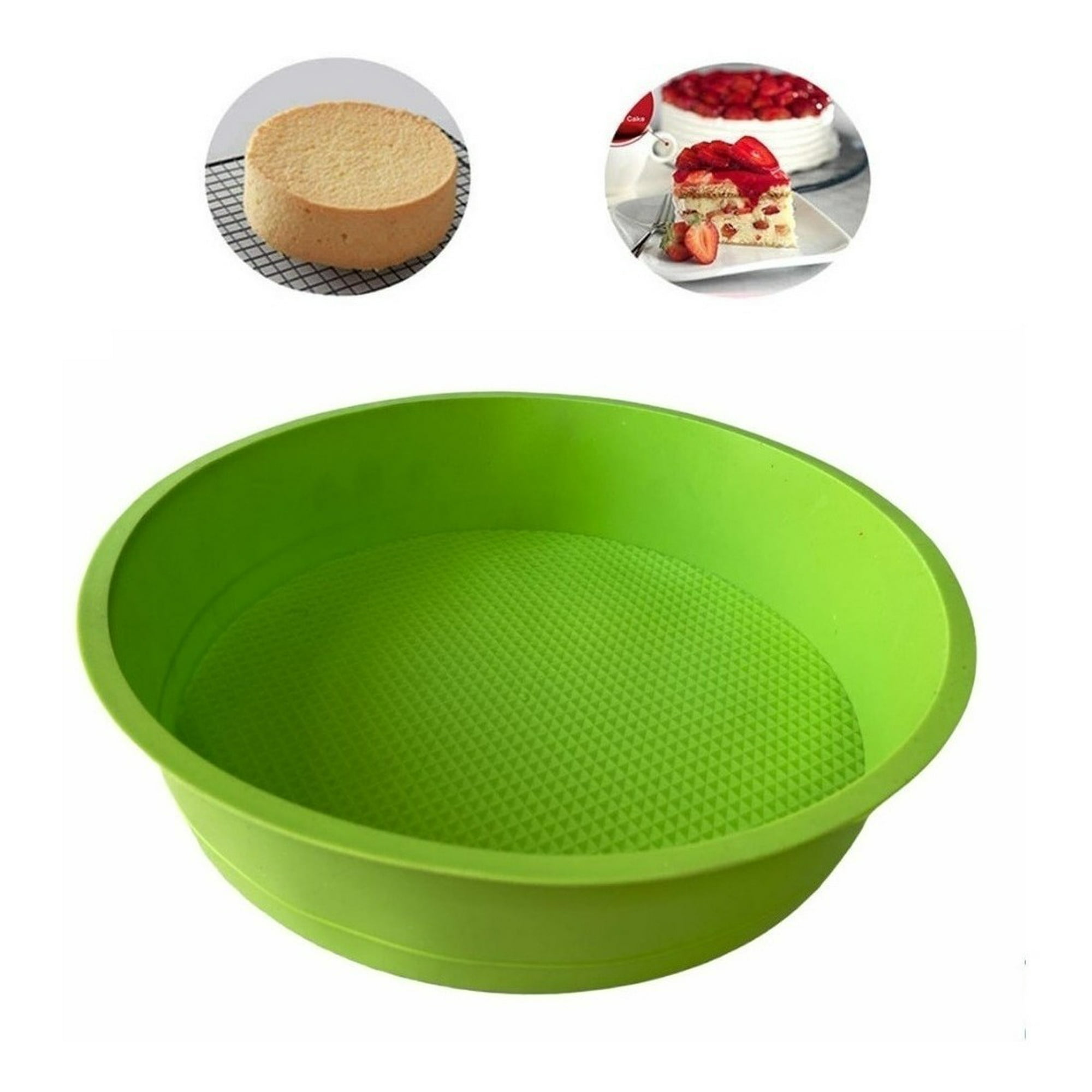 Genérico - Molde Silicona Queque Molde Torta Molde De Silicona Redondo