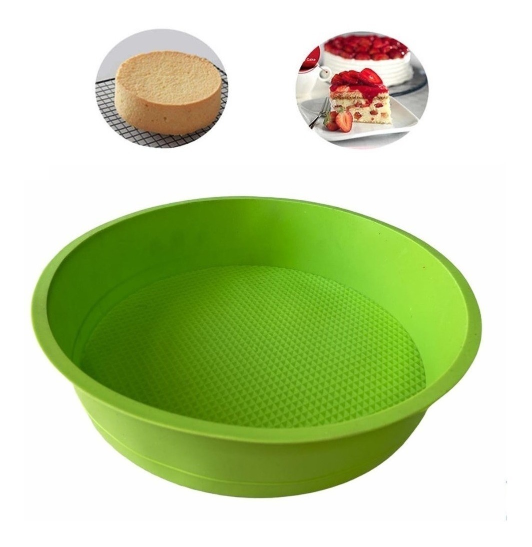 Genérico - Molde Silicona Queque Molde Torta Molde De Silicona Redondo