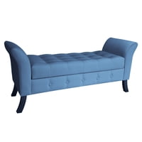 Genérico - Banqueta Baul Regatta Color Azul Petroleo