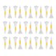 thumbnail image 5 of 30x Tees De Golf De Plástico Soporte De Golf Irrompible Estable Y De Baja Fricción Para Deportes 3,8 Cm Blanco Y Amarillo, 5 of 5