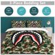 thumbnail image 5 of Hip Hop Camouflage Bape SharkBedding Sets 3 Pieces Warm Soft Duvet Cover Set for Fans Kids Teens Girls Room Decor Lightweight Breathable, 5 of 5