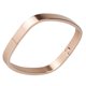 thumbnail image 3 of Para mujer para hombre de acero inoxidable Brecelet pulido brazalete brazalete de oro rosa 6 mm, 3 of 5