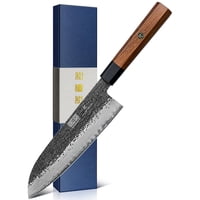 Cuchillo Santoku Hoshanho De Acero Forjado A Mano Japonés De 18 Cm