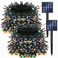 Dazzle Bright - Cadena De Luces Solares Navideñas Para Exteriores, Deslumbrante, 400 Led