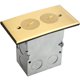thumbnail image 1 of Kit de Caja de Suelo ENERLITES 13x7 cm 20A Latón, 1 of 5